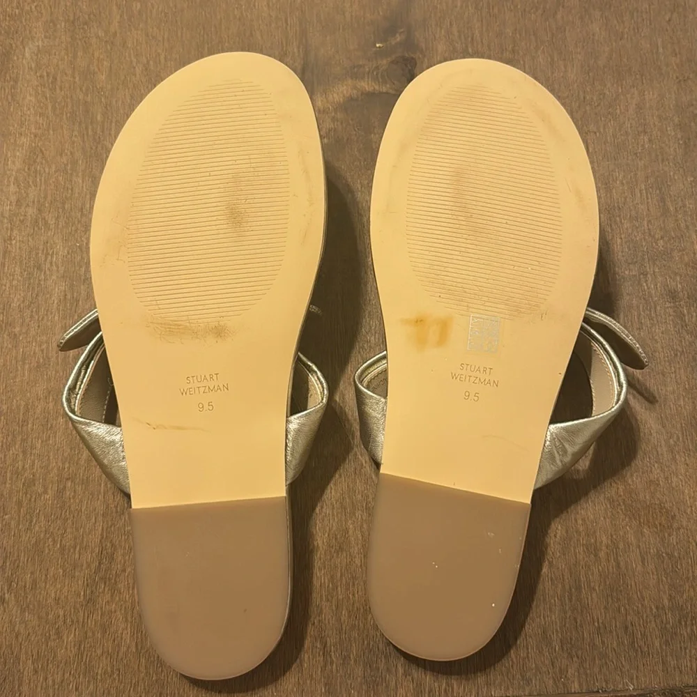STUART WEITZMAN Leather Flat Sandals‎ - Picture 4 of 6